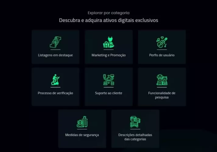 Sistema para venda de contas sociais