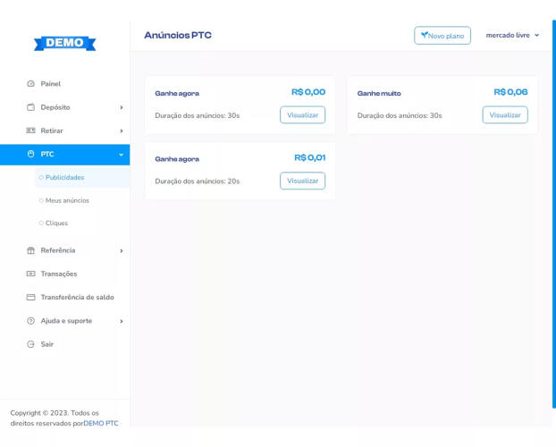 Plataforma de pagamento por clique
