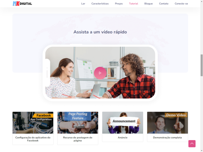 Plataforma de AI Chatbot Integrada para Facebook, Instagram, E-commerce, e Marketing de Mídia Social (SaaS)