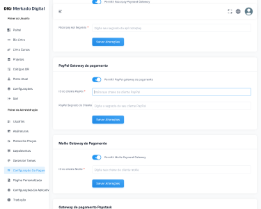 Gerenciamento de BIO Link SaaS 5