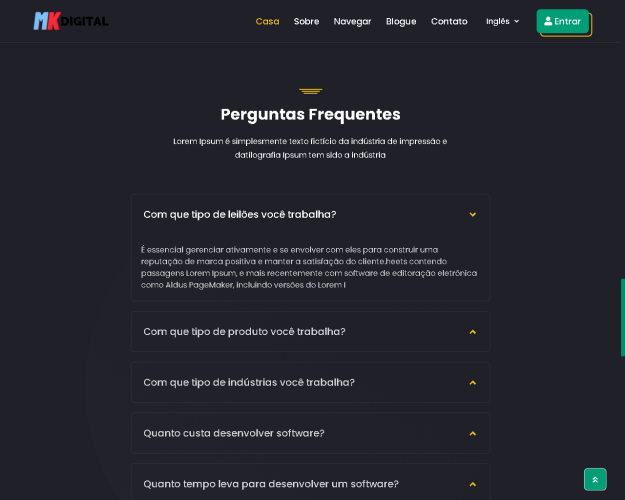 Plataforma  Leilão