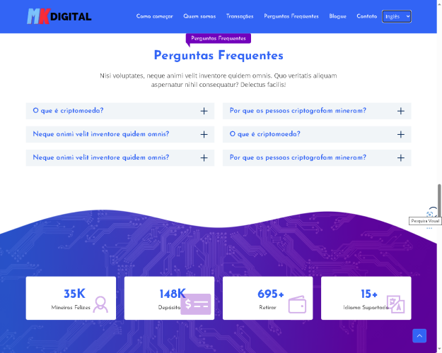 Plataforma de Mineração DogeCoin