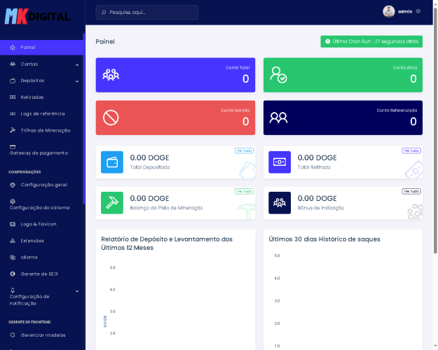 Plataforma de Mineração DogeCoin