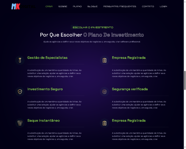 Sistema Plataforma De Investimentos