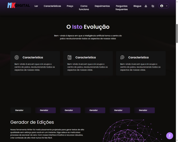 GERADOR DE CONTEÚDO IMAGEM INTELIGÊNCIA ARTIFICIAL SAAS