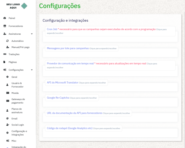 Plataforma de marketing para  WhatsApp