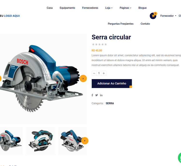 Sistema Para Aluguel De Equipamentos