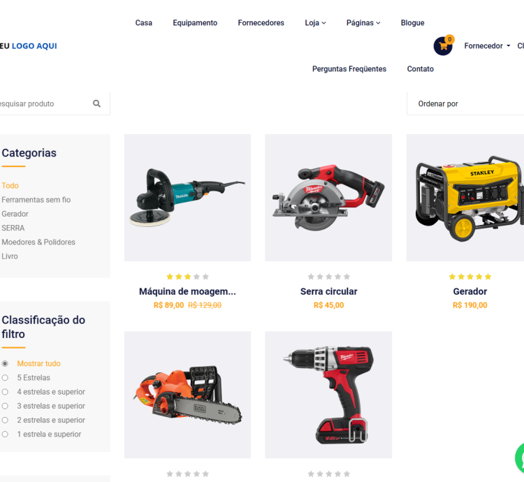 Sistema Para Aluguel De Equipamentos