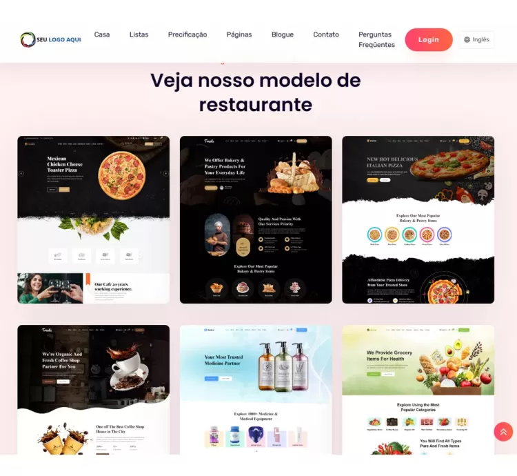 Sistema Criador Sites Para Restaurante E Lanchonete Php