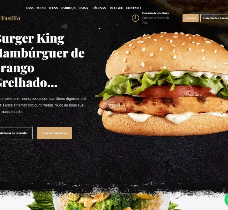 Sistema Criador Sites Para Restaurante E Lanchonete Php