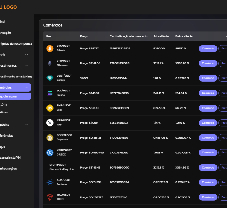 Sistema Para Investimentos Cripto Trading Vários Níveis Php