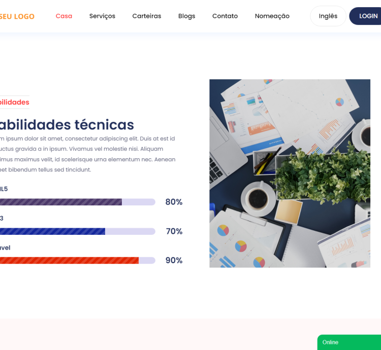 Sistema Construtor De Sites Portfolio Saas
