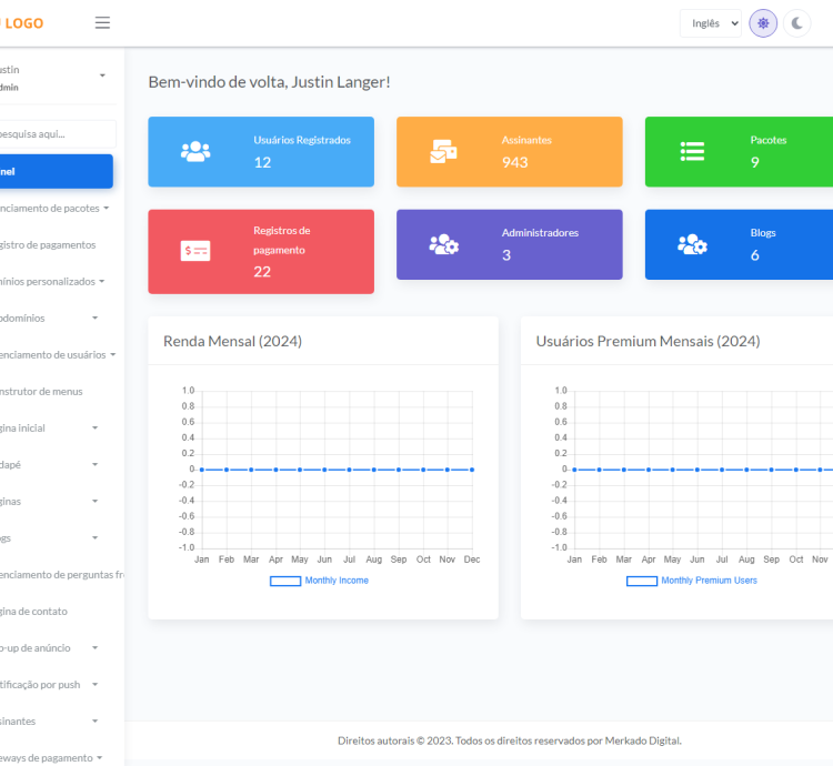 Sistema Construtor De Sites Portfolio Saas