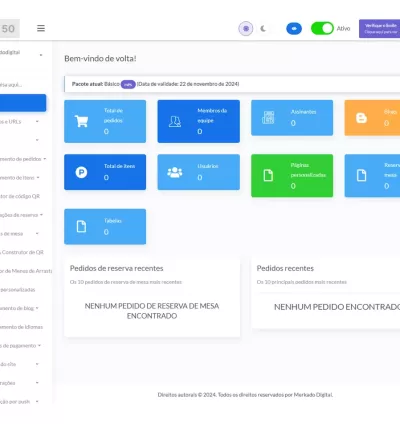 Sistema Criador Sites Para Restaurante E Lanchonete Php 8