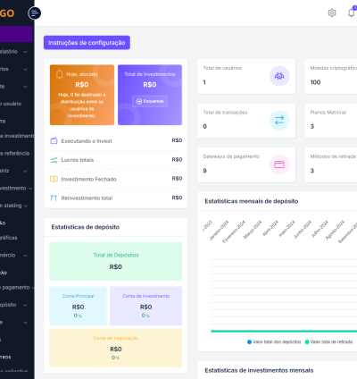 Sistema Para Investimentos Cripto Trading Vários Níveis Php 6
