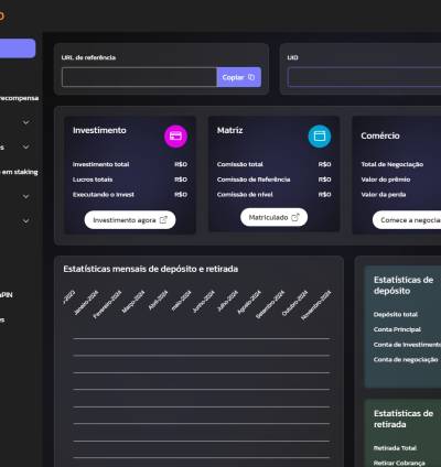 Sistema Para Investimentos Cripto Trading Vários Níveis Php 4