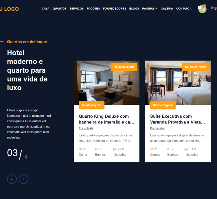 Sistema Para Site De Reservas De Hotéis