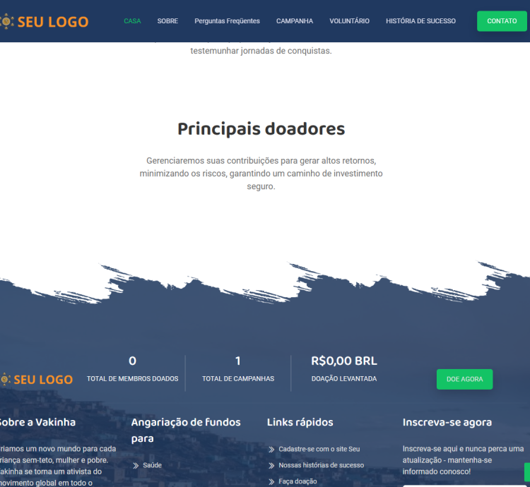 Sistema Para Site De Doações Tipo Vakinha