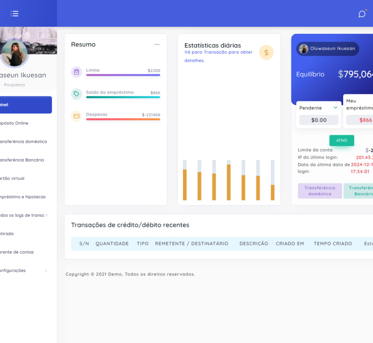Sistema Bancário Online Com Sms