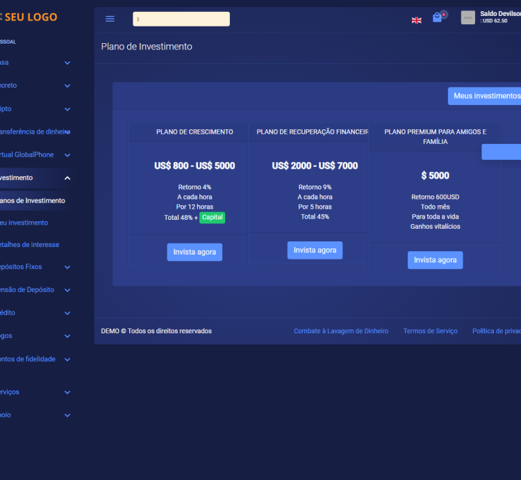 Sistema Crypto P2P Exchange, Cartões De Débito Gateway De Pagamento