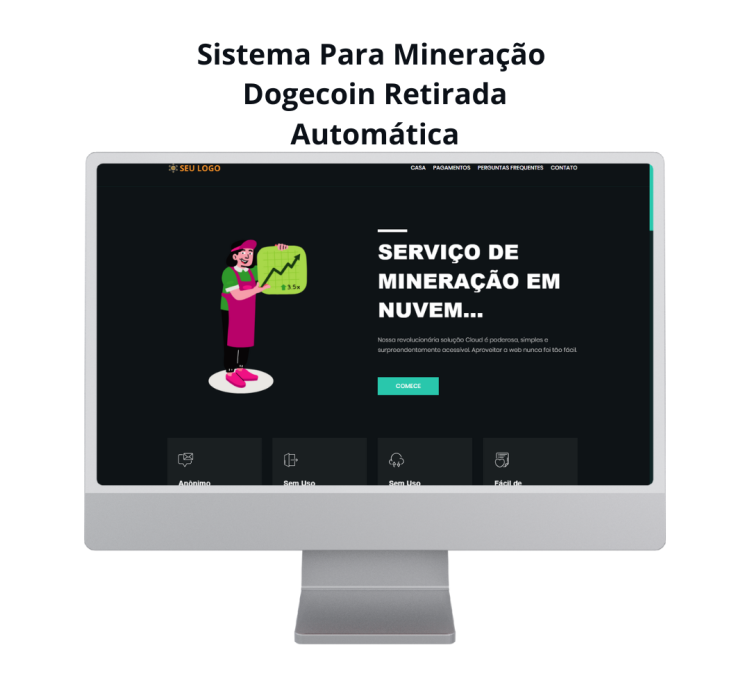 Sistema Para Mineração Dogecoin Retirada Automática
