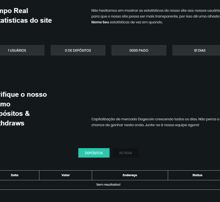 Sistema Para Mineração Dogecoin Retirada Automática