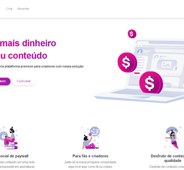 Sistema Saas Para Criadores De Conteúdo