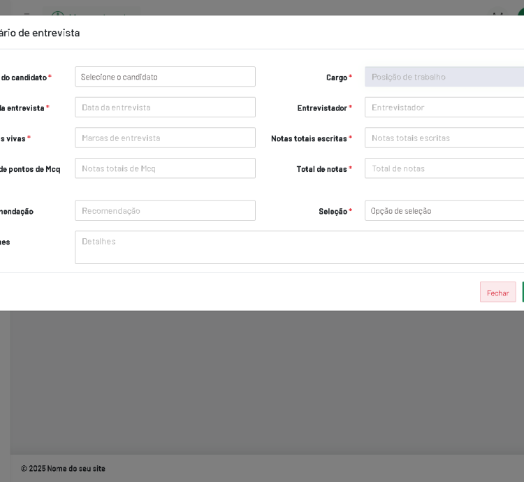 Sistema De Gestão De Recursos Humanos Sistema De Rh