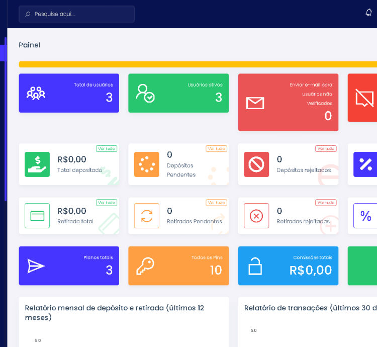 Sistema Investimentos Matriz Multinível