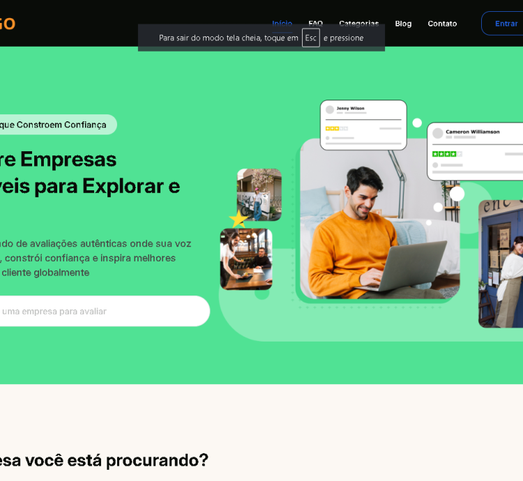Sistema Para Avaliação De Negócios Tipo Trustpilot