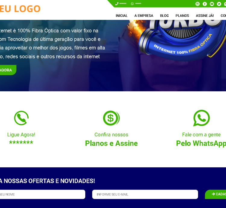 Sistema Provedor Internet Com Painel Responsivo