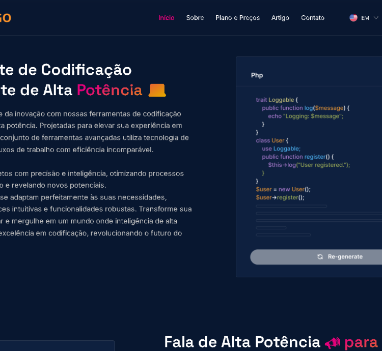 Gerador De Conteúdo Inteligência Artificial Saas