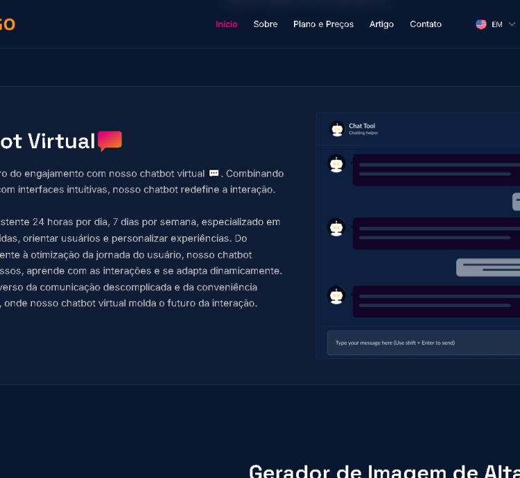 Gerador De Conteúdo Inteligência Artificial Saas