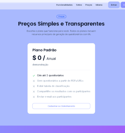 Gerador De Quiz Com Tecnologia De Ia 5