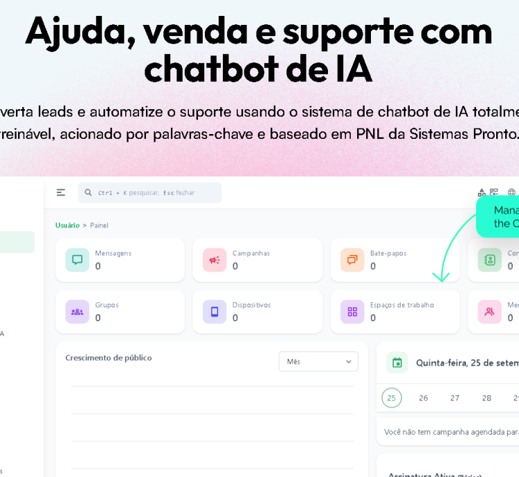 Marketing com IA | Automação de Chat e Envio em Massa no WhatsApp SaaS