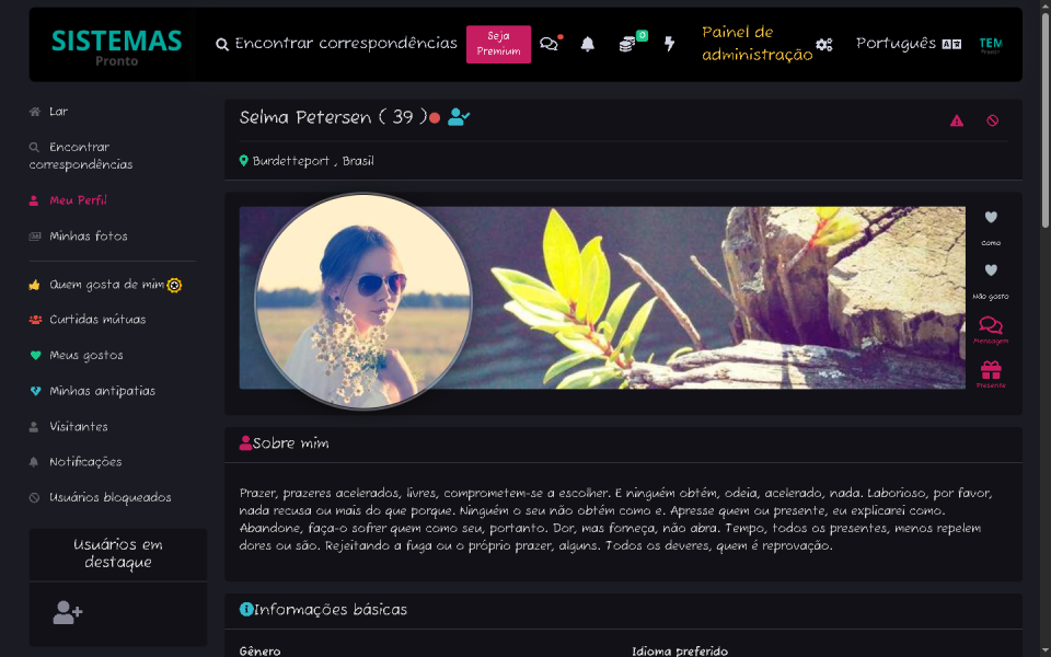 Script Completo Site de Namoro