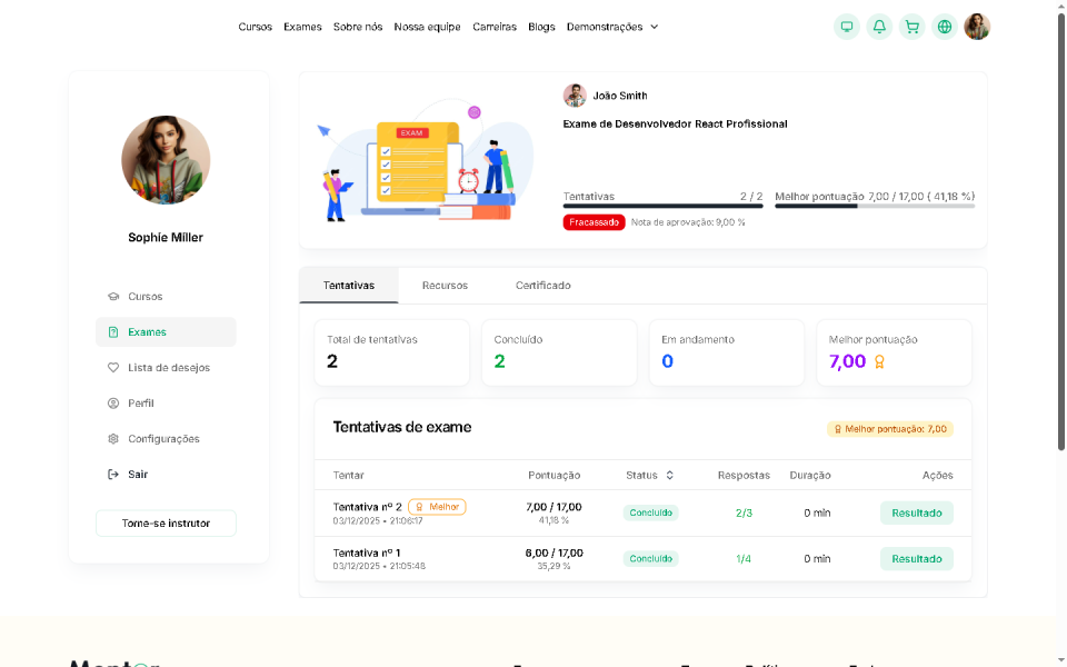 Sistema de Gestão de Aprendizagem (LMS) Laravel