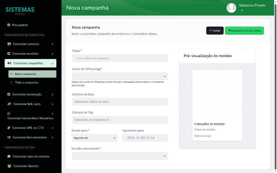 Sistema Completo Crm E Marketing Whatsapp